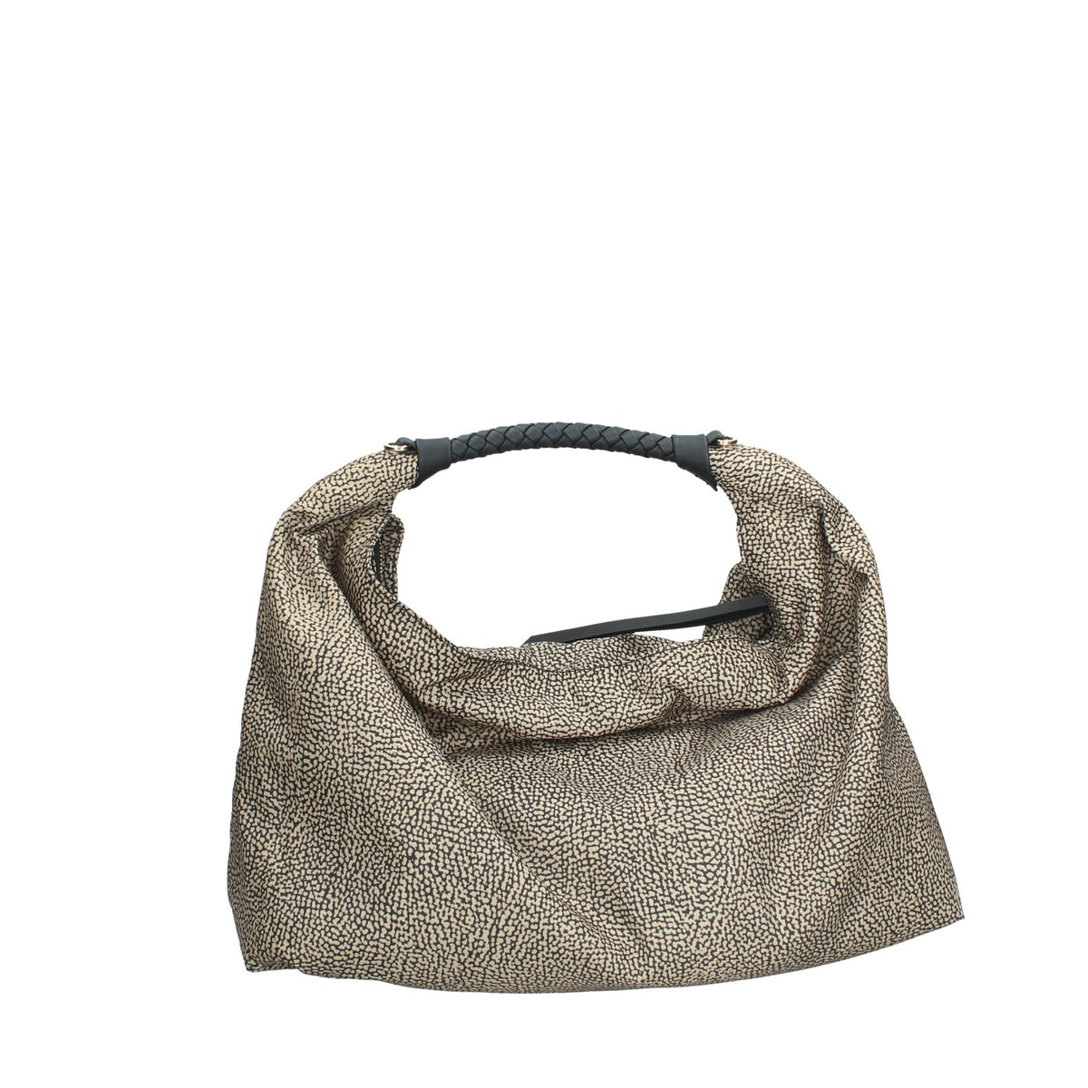 91010206 BD BORBONESE BORSA DONNA A MANO HOBOIN NYLON E PELLE