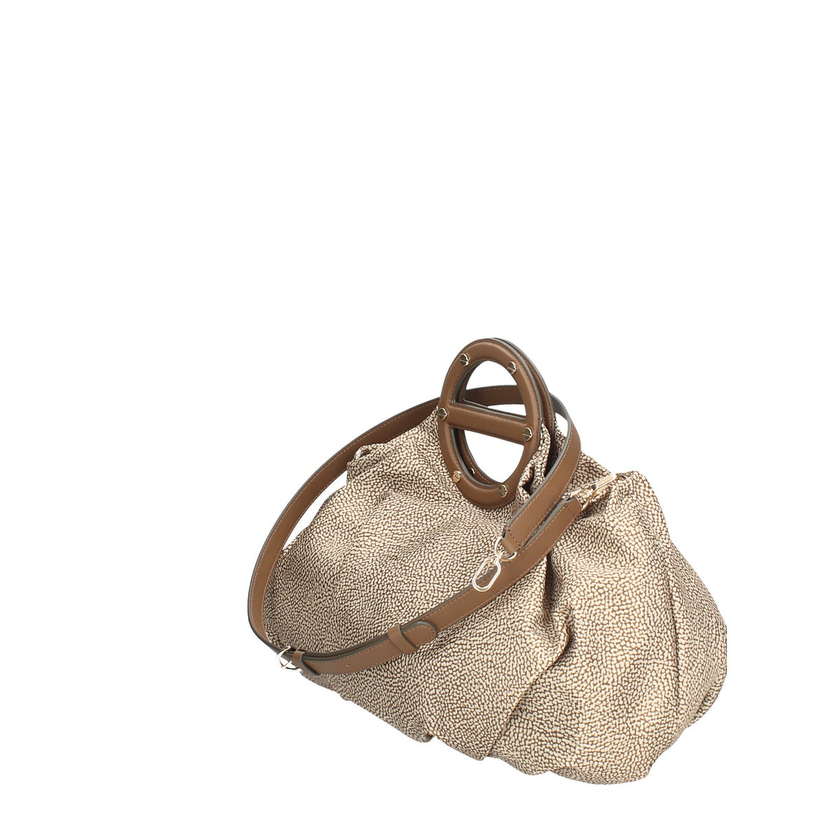 BORBONESE BORSA DONNA A MANO IN NYLON VIS A VIS BAULETTO MEDIO