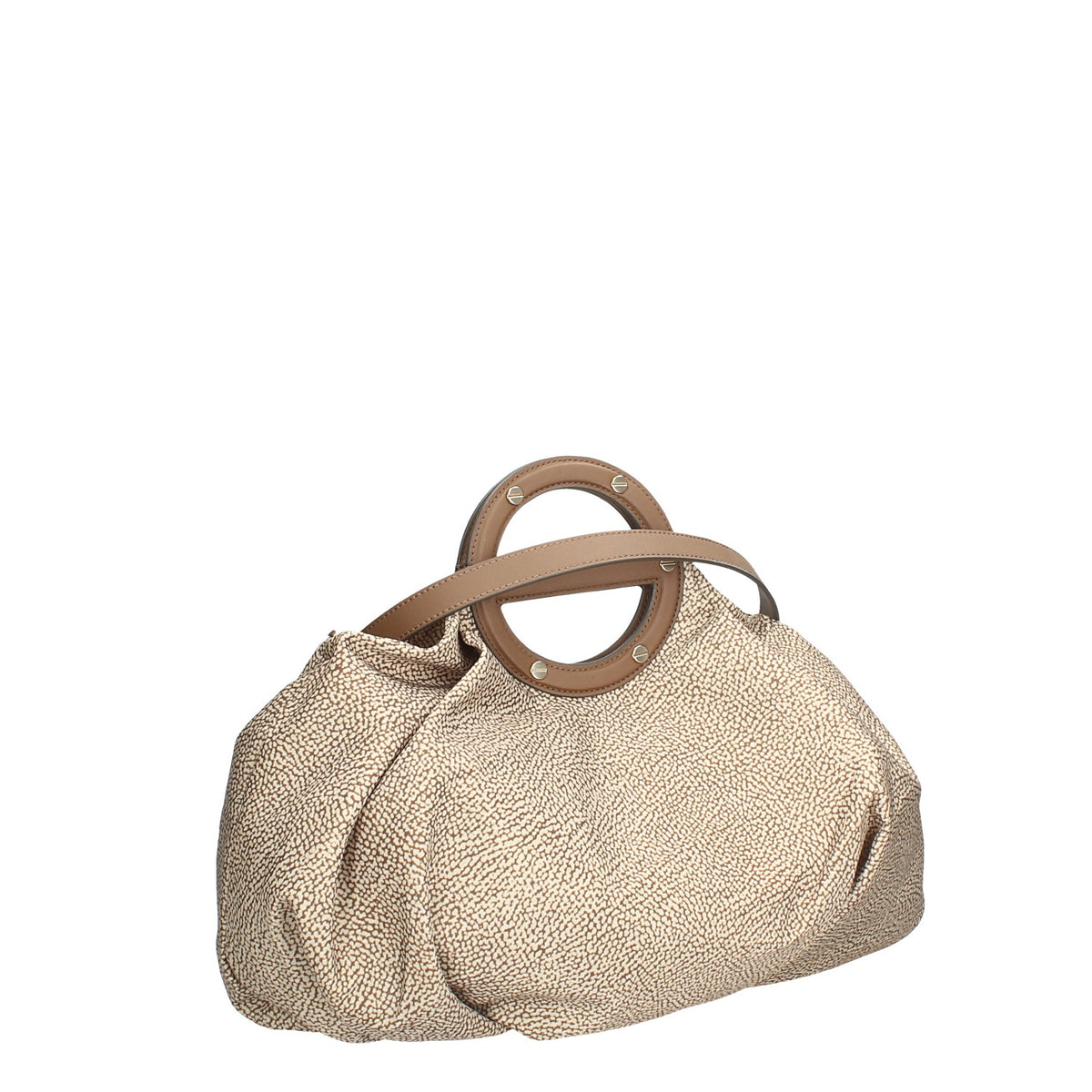 BORBONESE BORSA DONNA A MANO IN NYLON VIS A VIS BAULETTO MEDIO