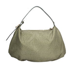 BORBONESE BORSA DONNA A SPALLA IN NYLON E PELLE