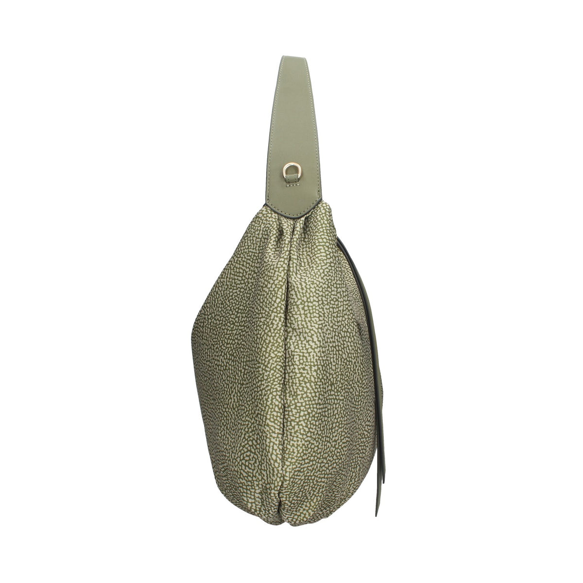 BORBONESE BORSA DONNA A SPALLA IN NYLON E PELLE