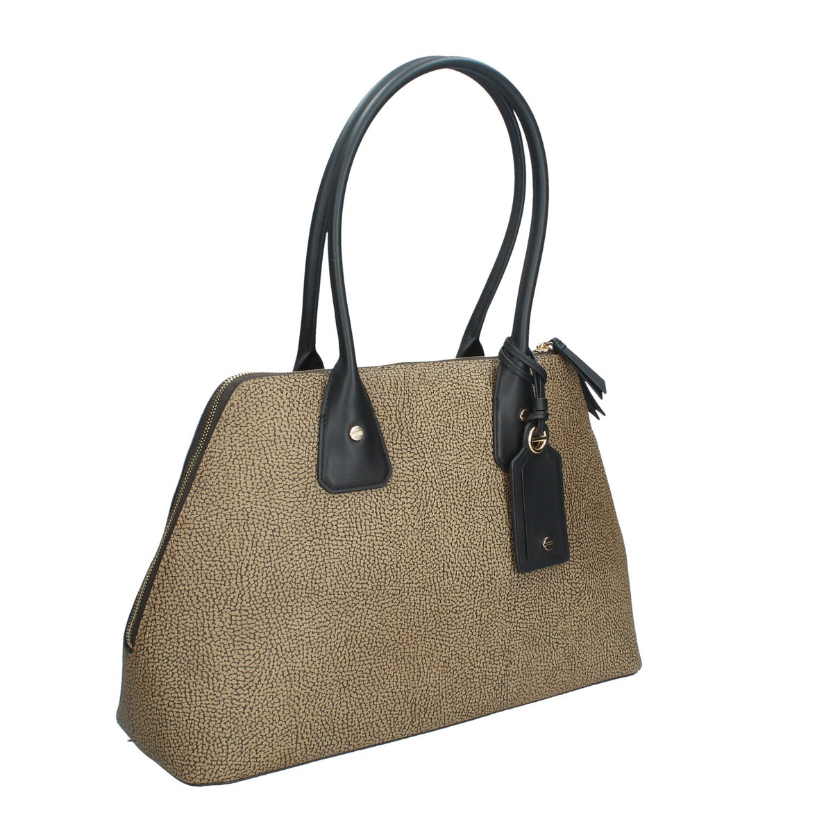 BORBONESE BORSA SHOPPING IN TELA RIVESTITA