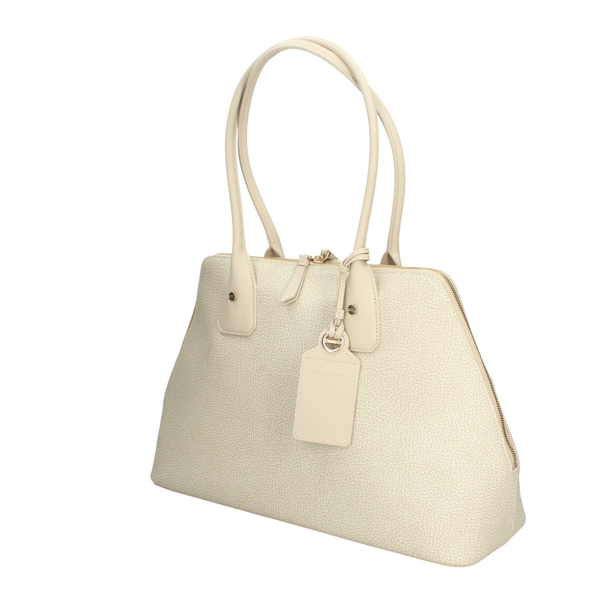 BORBONESE BORSA SHOPPING IN TELA RIVESTITA