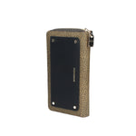 BORBONESE PORTAFOGLI DONNA ZIP AROUND LARGE IN PELLE E TELA RIVESTITA OP