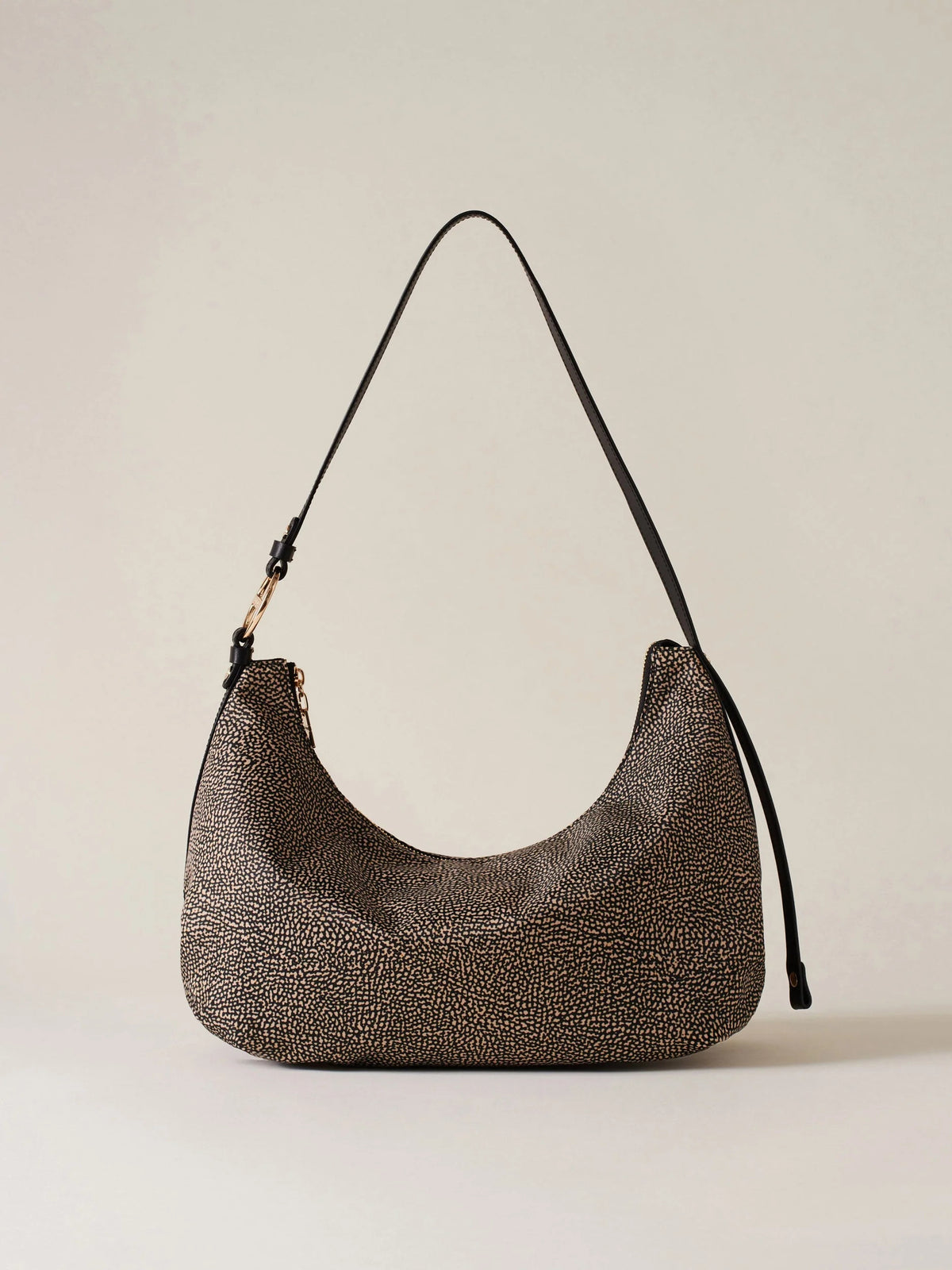 BORBONESE BORSA DONNA IN TESSUTO BOND HOBO MEDIUM