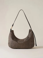 BORBONESE BORSA DONNA IN TESSUTO BOND HOBO MEDIUM