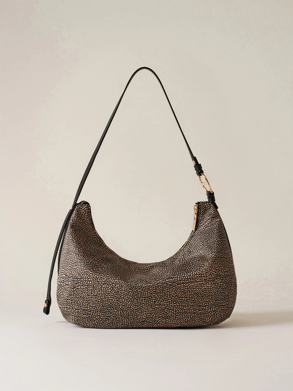 BORBONESE BORSA DONNA IN TESSUTO BOND HOBO MEDIUM