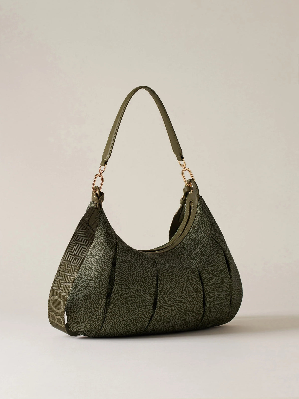 BORBONESE BORSA HOBO MEDIUM CON TRACOLLA