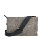 BORBONESE BORSA DONNA A TRACOLLA IN TESSUTO