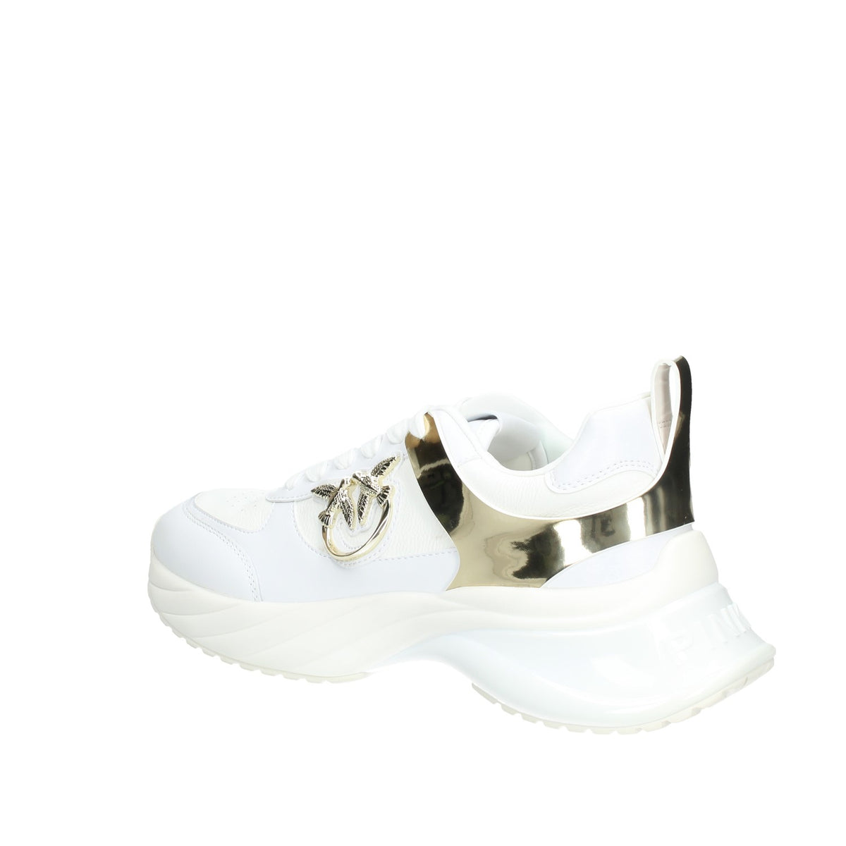 Ariel Sneaker donna effetto pelle con dettagli specchio