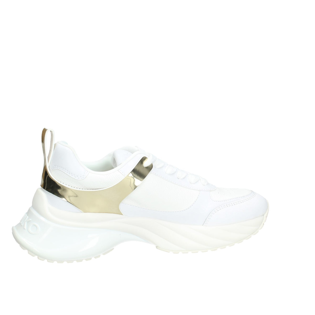Ariel Sneaker donna effetto pelle con dettagli specchio