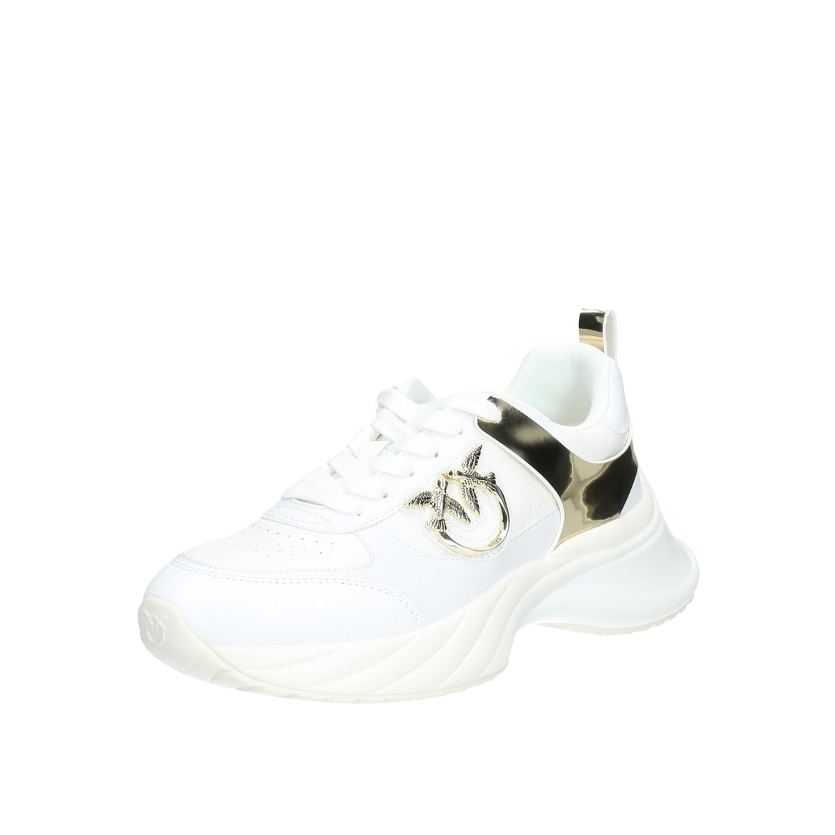 Ariel Sneaker donna effetto pelle con dettagli specchio