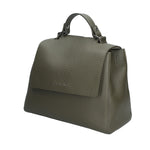 BORSA A MANO PICCOLA SVEVA SOFT IN PELLE CON TRACOLLA