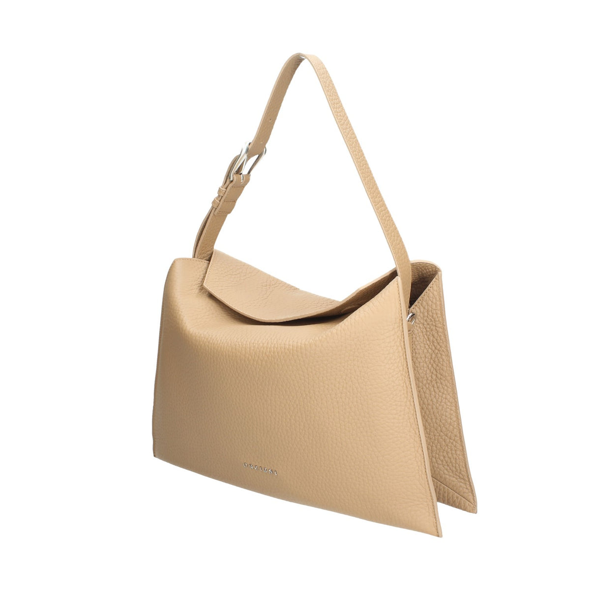 ORCIANI BORSA DONNA A SPALLA TRINITY SOFT MIDI IN PELLE MARTELLATA