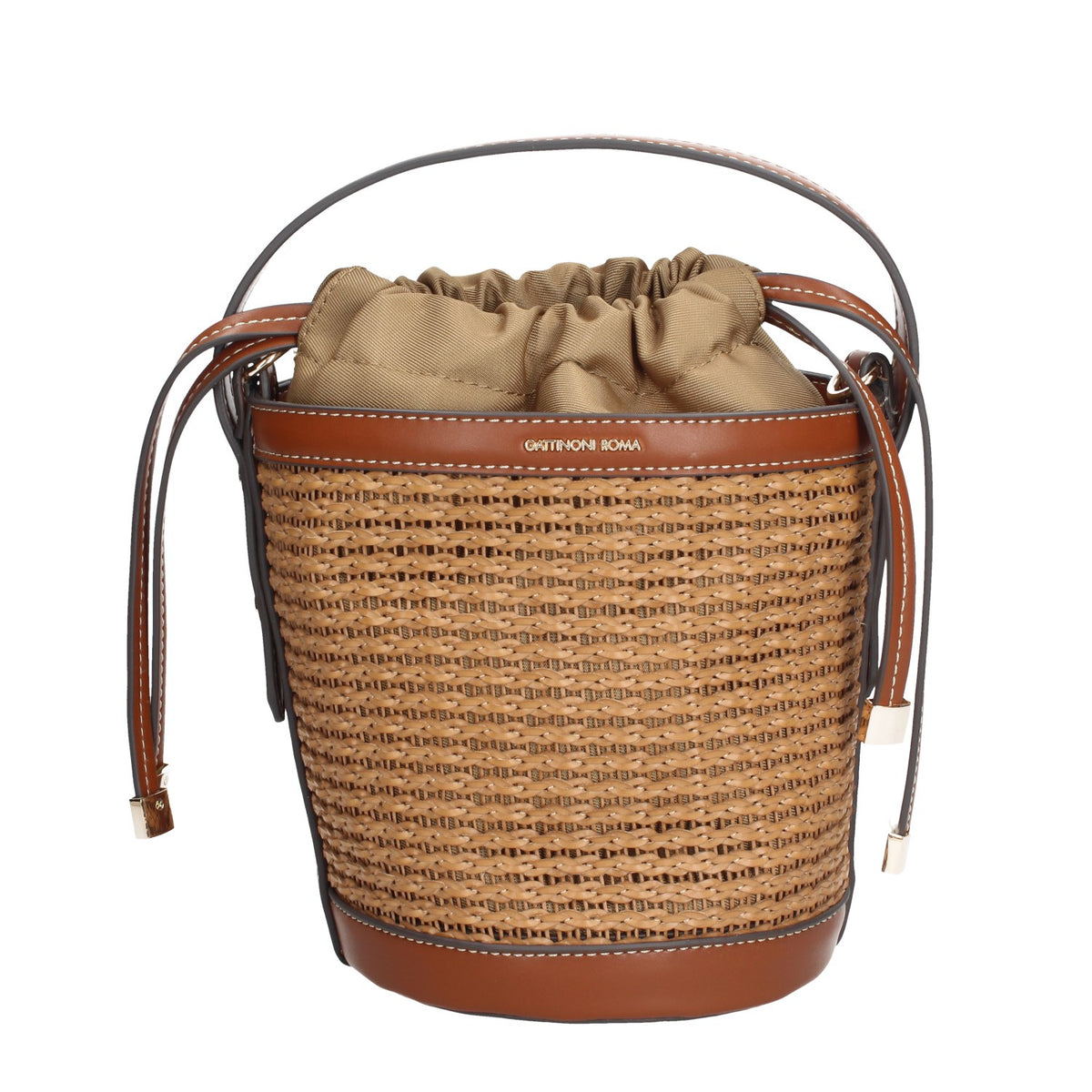 BEN268760WNP521 GATTINONI ROMA BORSA SECCHIELLO TAN