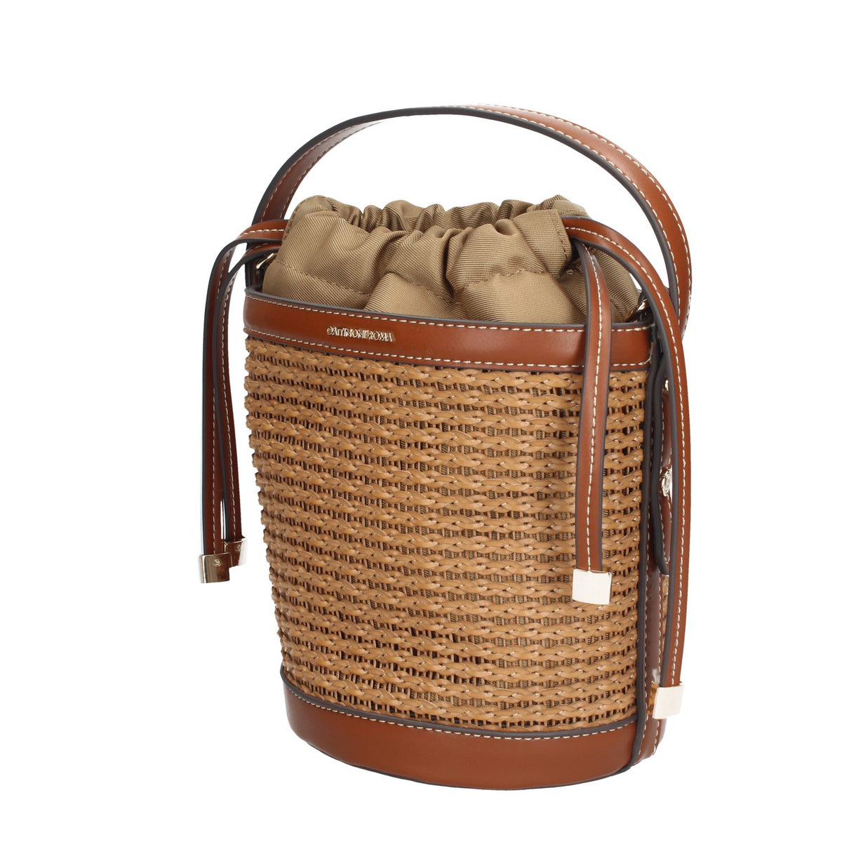 BEN268760WNP521 GATTINONI ROMA BORSA SECCHIELLO TAN