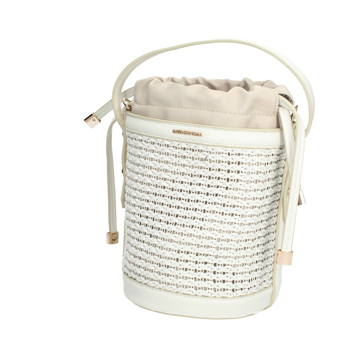 BEN268760WNP521 GATTINONI ROMA BORSACHARLENE SECCHIELLO WHITE