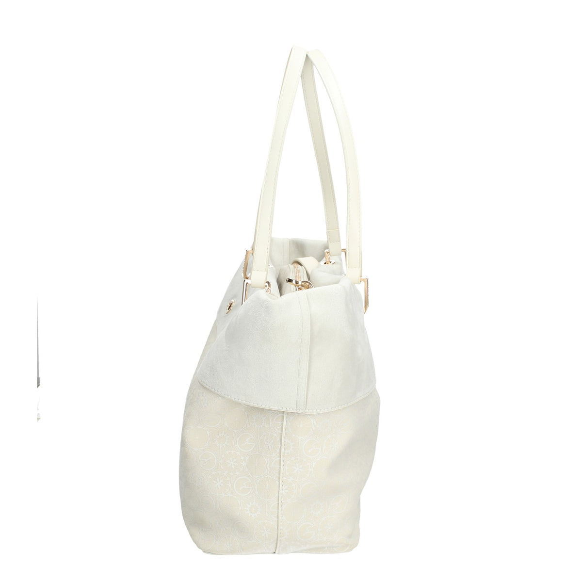 BENTD8819WVP802Gattinoni RomaTeodosia Smooth Reversible Bag Off White