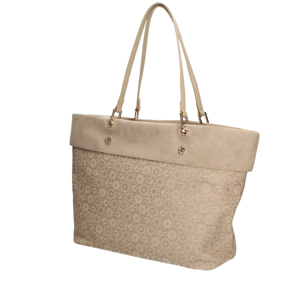 BETD8819WVP502 Gattinoni Roma Teodosia Smooth Reversible Bag Beige