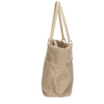 BETD8819WVP502 Gattinoni Roma Teodosia Smooth Reversible Bag Beige