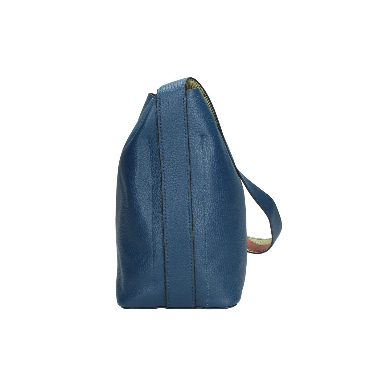 GATTINONI BORSA DONNA A SPALLAHELLEN IN PELLE MARTELLATA BLU