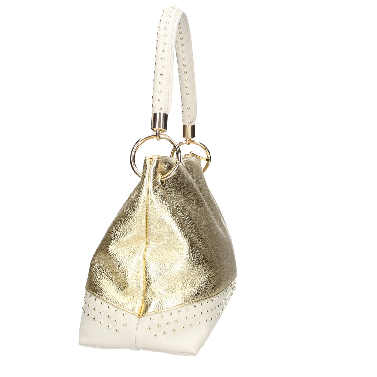 MASSIMO BRACCIALINI BORSA DONNA A MANO LINEA CHIODO IN PELLE