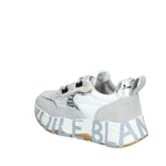 VOILE BLANCHE SNEAKERS DONNA IN SUEDE E TESSUTO TECNICO ARGENTO