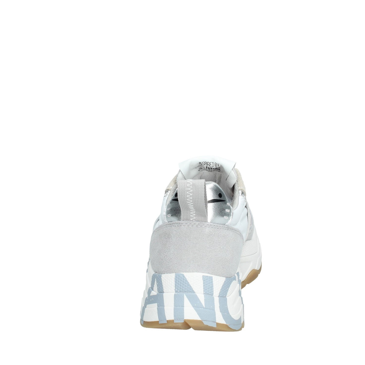 VOILE BLANCHE SNEAKERS DONNA IN SUEDE E TESSUTO TECNICO ARGENTO
