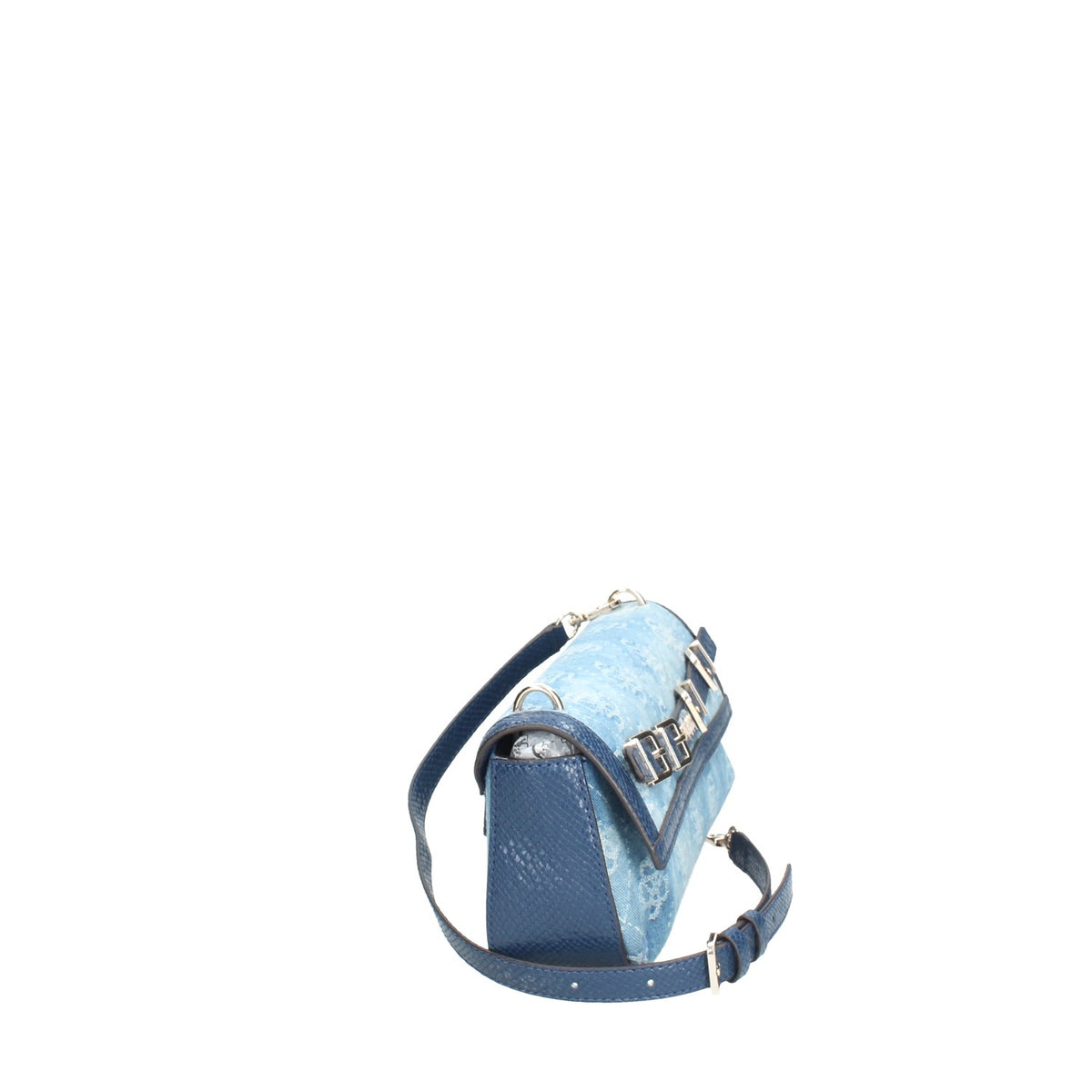 GUESS BORSA DONNA A SPALLA GROUP DOVIE IN TESSUTO ED ECOPELLE