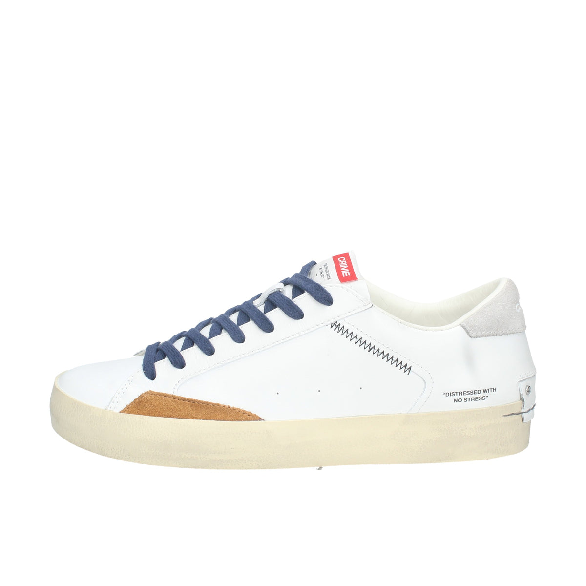 CRIME LONDON SNEAKERS UOMODISTRESSED IN PELLE