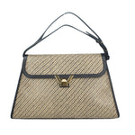 COCCINELLE BORSA DONNA IN PELLE DEW BICOLOR STRAW LARGE