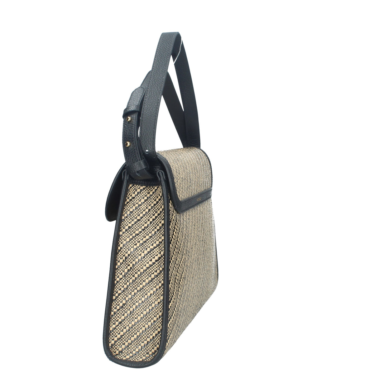 COCCINELLE BORSA DONNA IN PELLE DEW BICOLOR STRAW LARGE