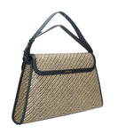 COCCINELLE BORSA DONNA IN PELLE DEW BICOLOR STRAW LARGE