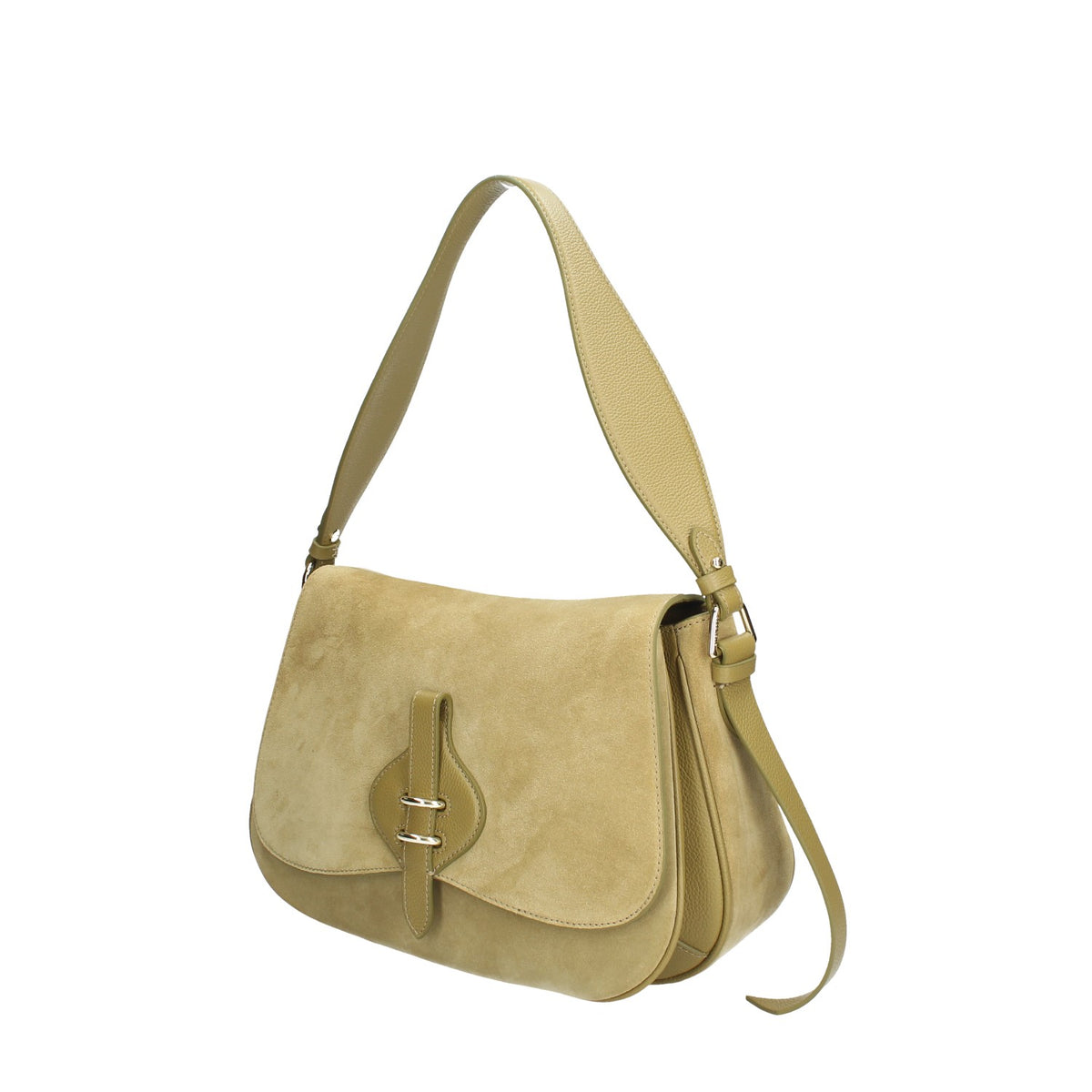 COCCINELLE BORSA DONNA A MANO IN CAMOSCIO E PELLE MAVERY LARGE