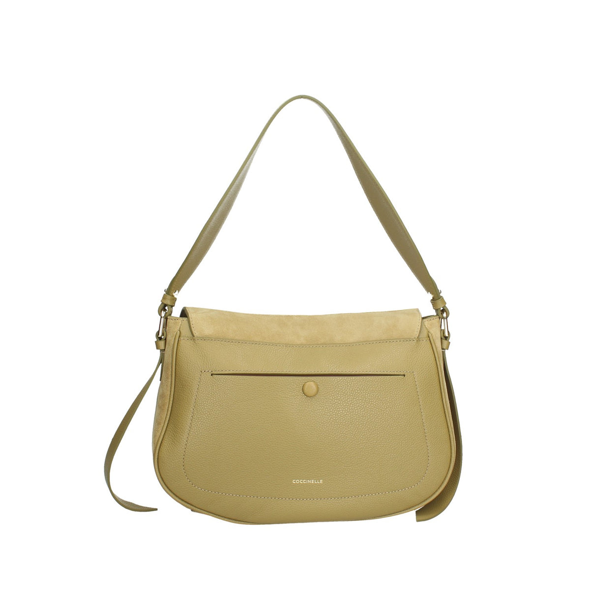 COCCINELLE BORSA DONNA A MANO IN CAMOSCIO E PELLE MAVERY LARGE
