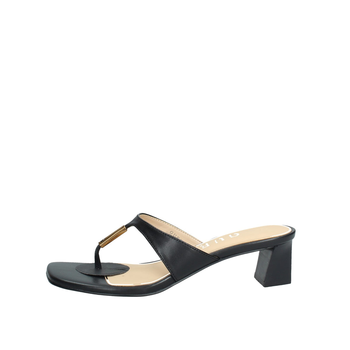 GUESS SANDALO INFRADITO DONNA CON TACCHETTO IN VERA PELLE YAIZA