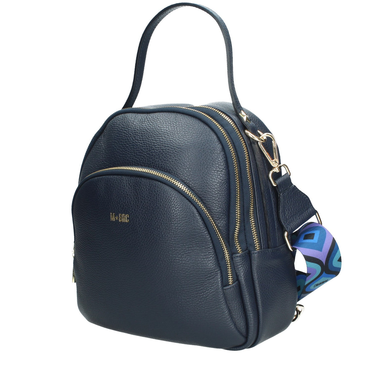 MASSIMO BRACCIALINI ZAINO DONNA IN PELLE MARTELLATA