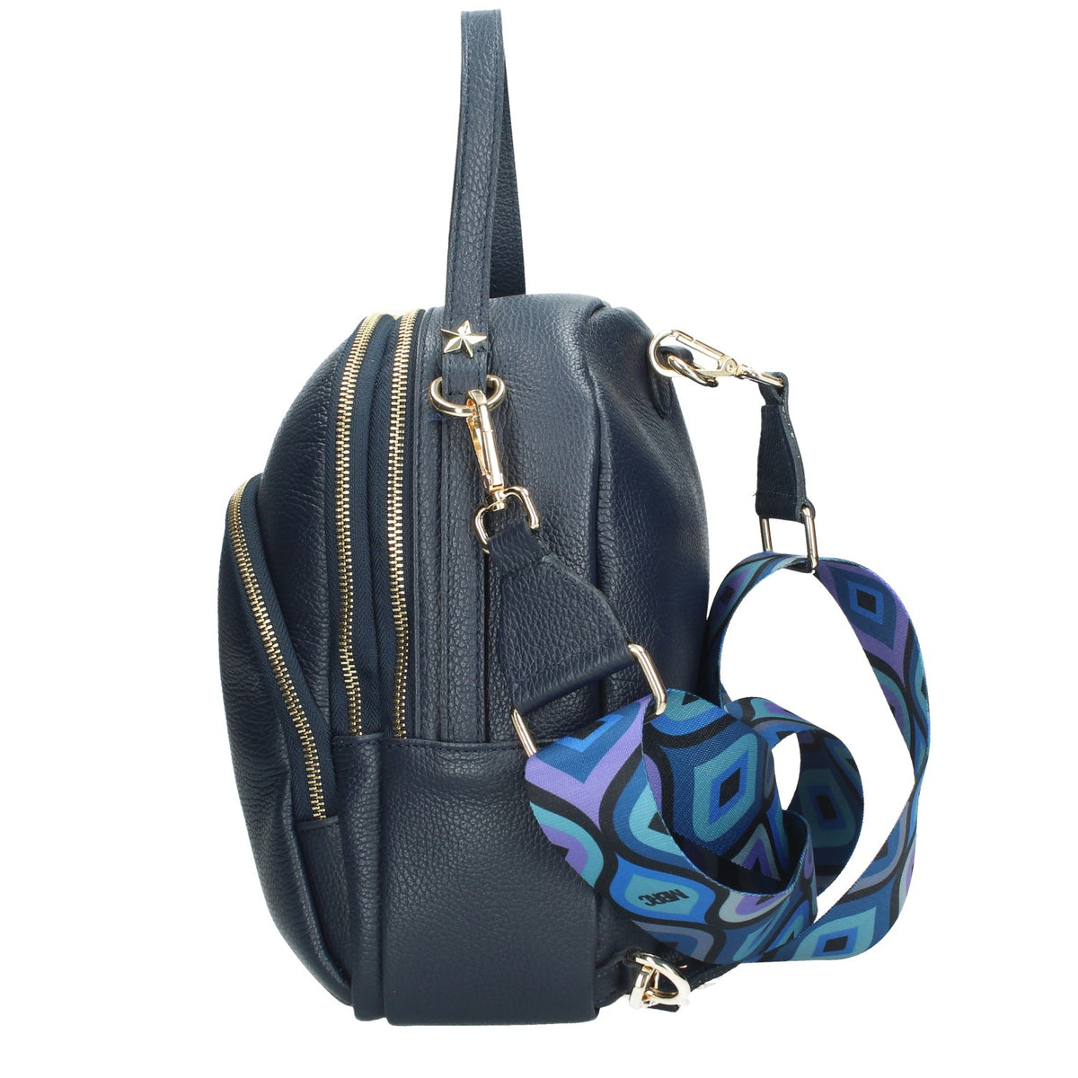 MASSIMO BRACCIALINI ZAINO DONNA IN PELLE MARTELLATA