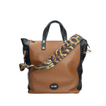 MASSIMO BRACCIALINI BORSA DONNA A MANO E TRACOLLA IN PELLE LINEA ANIMALIER