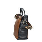 MASSIMO BRACCIALINI BORSA DONNA A MANO E TRACOLLA IN PELLE LINEA ANIMALIER