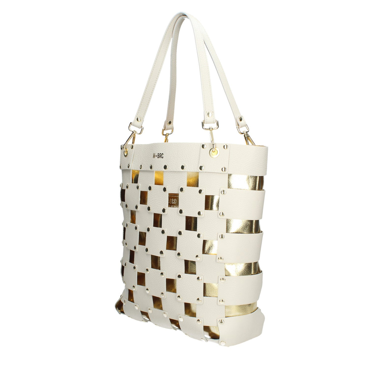 MASSIMO BRACCIALINI BORSA DONNA A SPALLA LINEA SQUARE IN PELLE