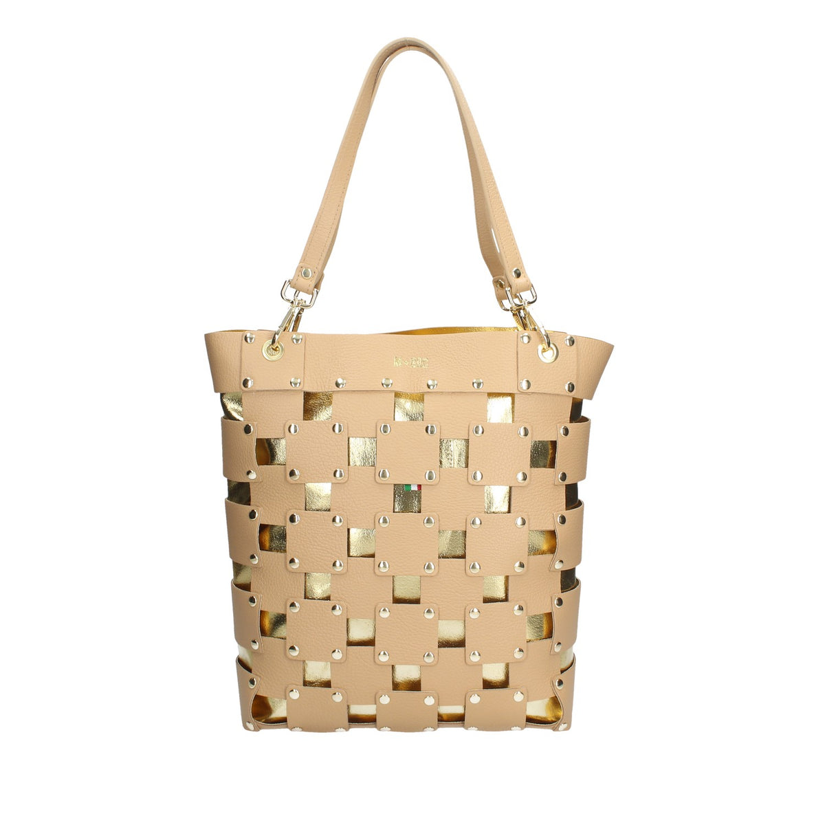 MASSIMO BRACCIALINI BORSA DONNA A SPALLA LINEA SQUARE IN PELLE