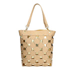 MASSIMO BRACCIALINI BORSA DONNA A SPALLA LINEA SQUARE IN PELLE