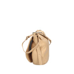 MASSIMO BRACCIALINI BORSA DONNA A TRACOLLA CON PATTA IN PELLE MARTELLATA LINEA LETTERING