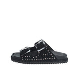 Sandalodonna pelle scamosciata con strass