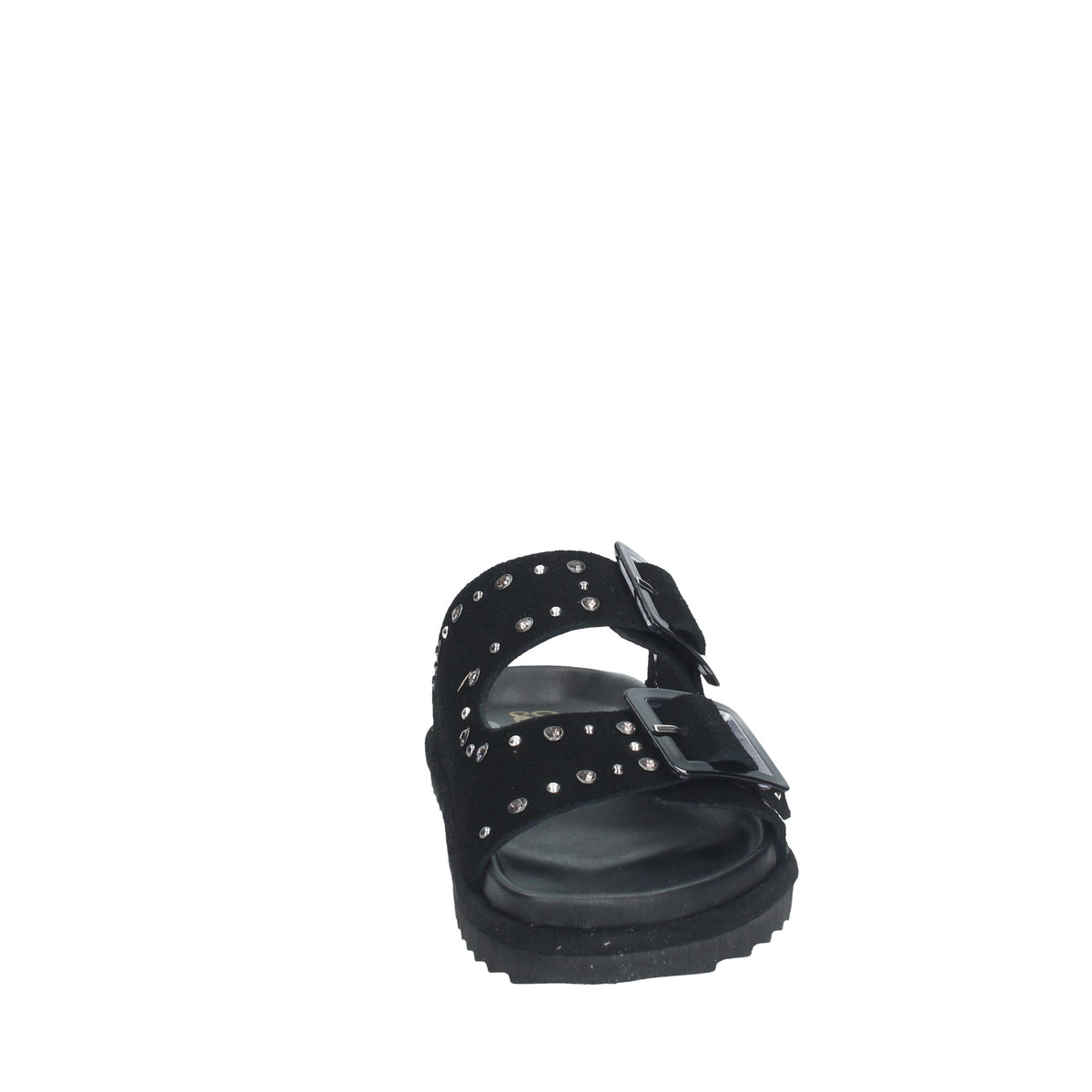 Sandalodonna pelle scamosciata con strass