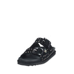 Sandalodonna pelle scamosciata con strass