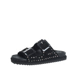 Sandalodonna pelle scamosciata con strass