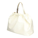MASSIMO BRACCIALINI BORSA DONNA AMANO IN TESSUTOSATIN CON MANICI IN PELLE LAMINATA