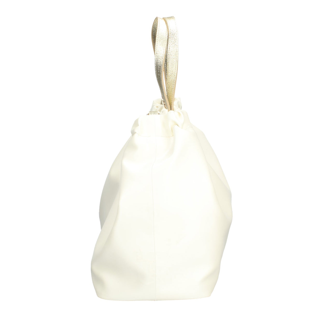MASSIMO BRACCIALINI BORSA DONNA AMANO IN TESSUTOSATIN CON MANICI IN PELLE LAMINATA